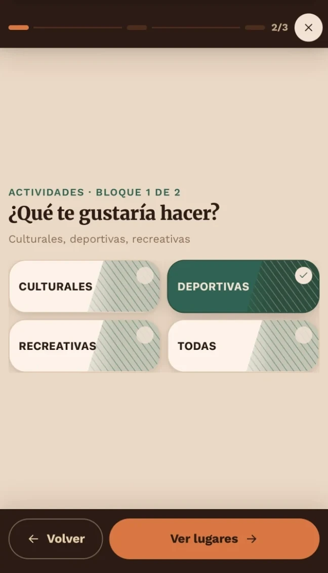 “What would you like to do?” with button options
